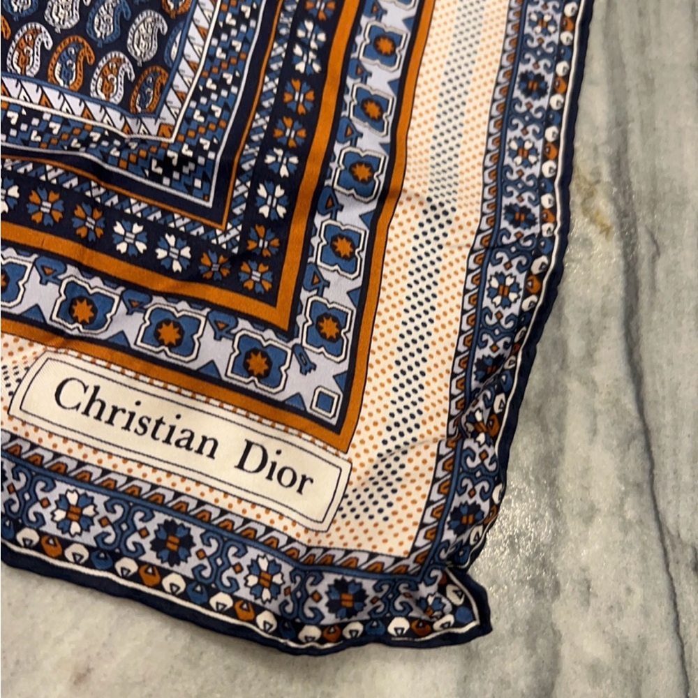 Dior Vintage Silk Scarf - Picture 2 of 11